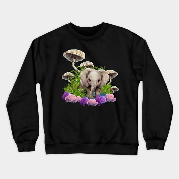 The Cutest Baby Elephant  You Will Ever See Crewneck Sweatshirt by Nicky2342